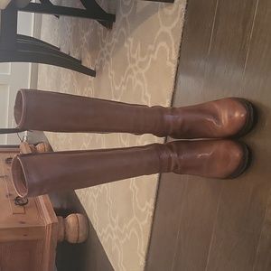 Tall brown boots